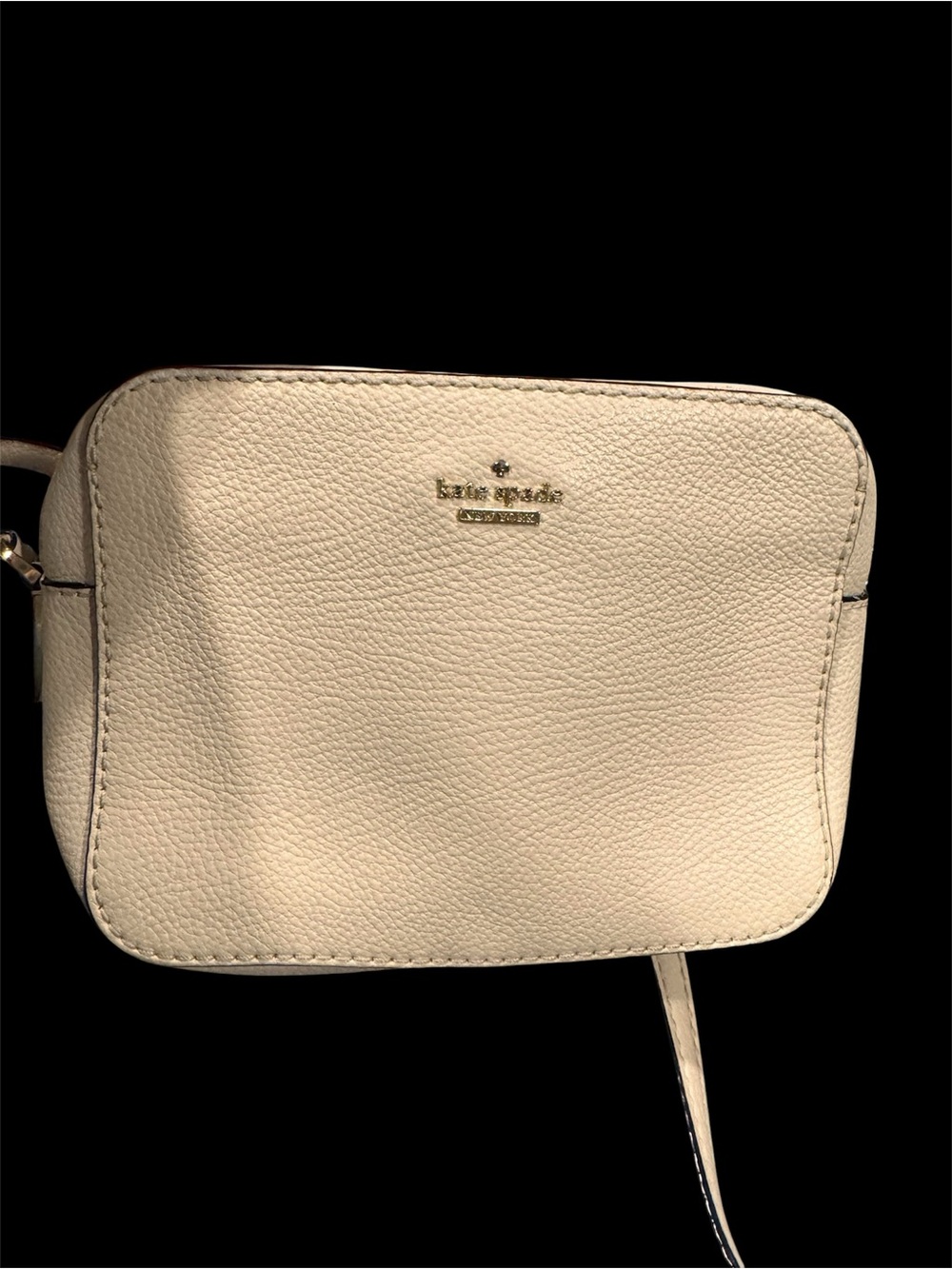 Kate Spade New York Cream Leather Crossbody Bag